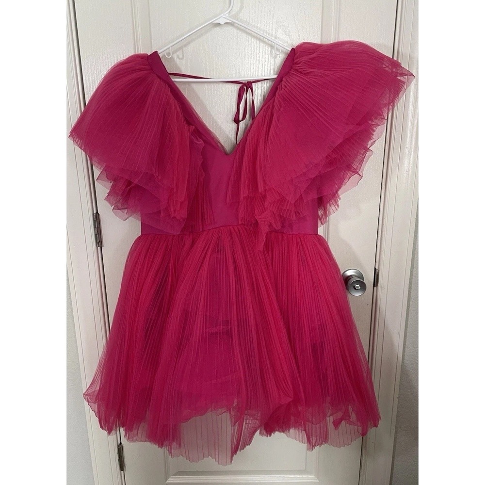 Fashion Nova Dress 2XL Pink Balletcore Princess Barbiecore Cupcake Fairy Tulle
